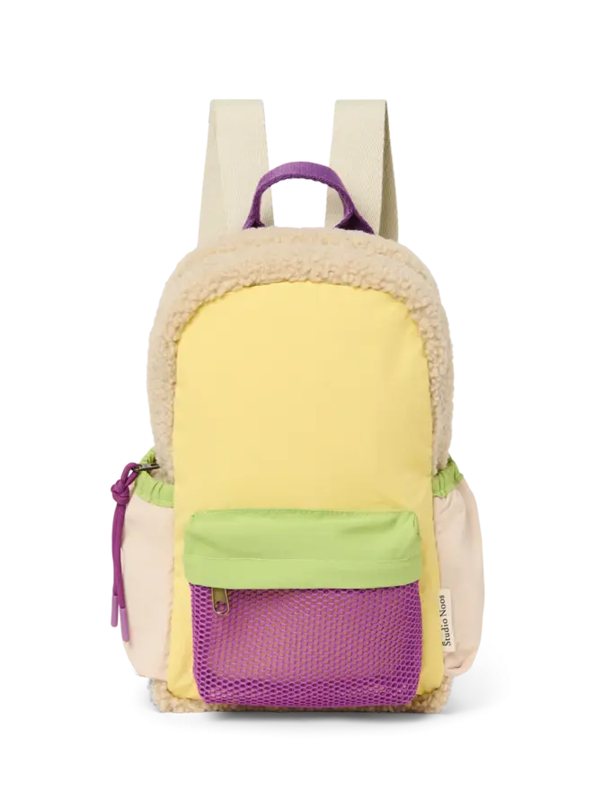 Patchwork mini backpack - Butter yellow