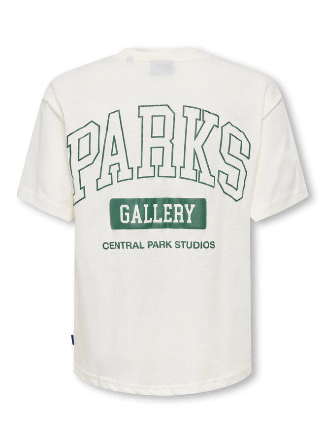 ONLY & SONS Junior - Parks gallery relax tee - Cloud dancer/Parks