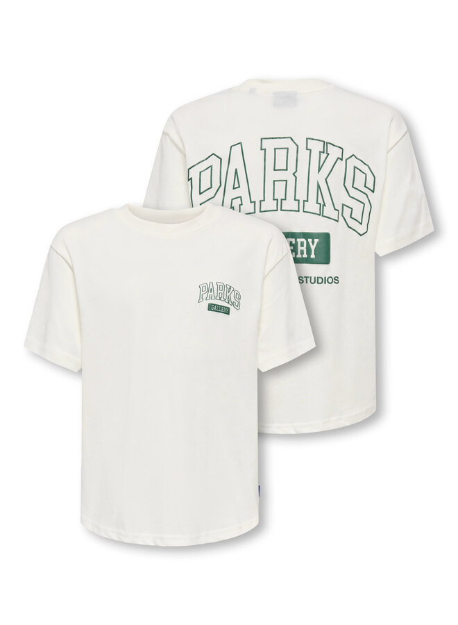 ONLY & SONS Junior - Parks gallery relax tee - Cloud dancer/Parks