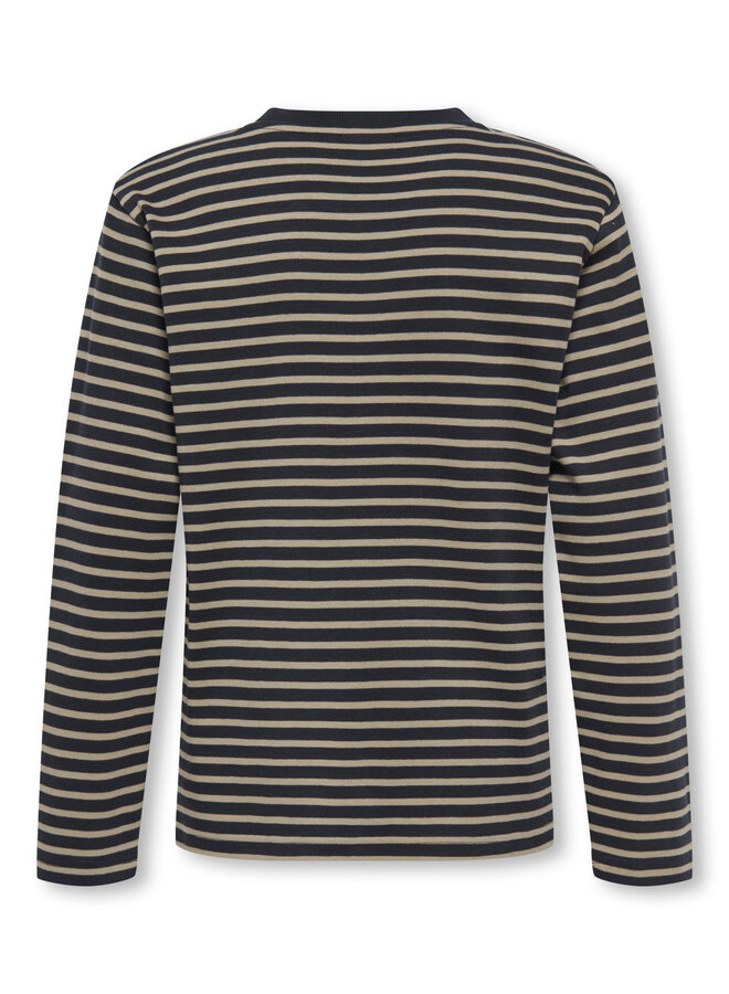 ONLY & SONS Junior - Dawson stripe tee - Dark navy/Laurel oak