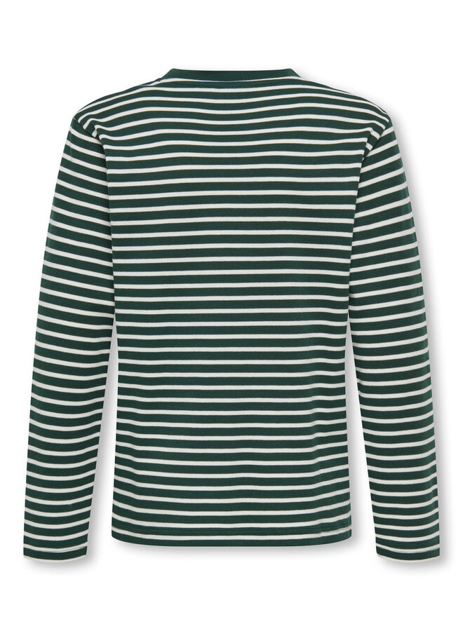 ONLY & SONS Junior - Dawson stripe tee - Pine grove/Egret