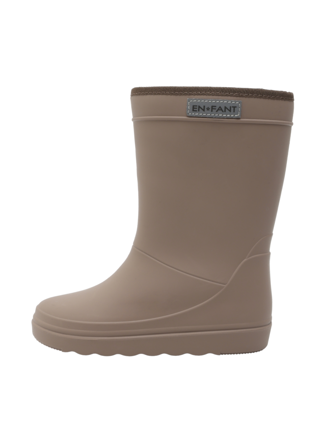 Enfant - Thermo boots solid - Pine bark