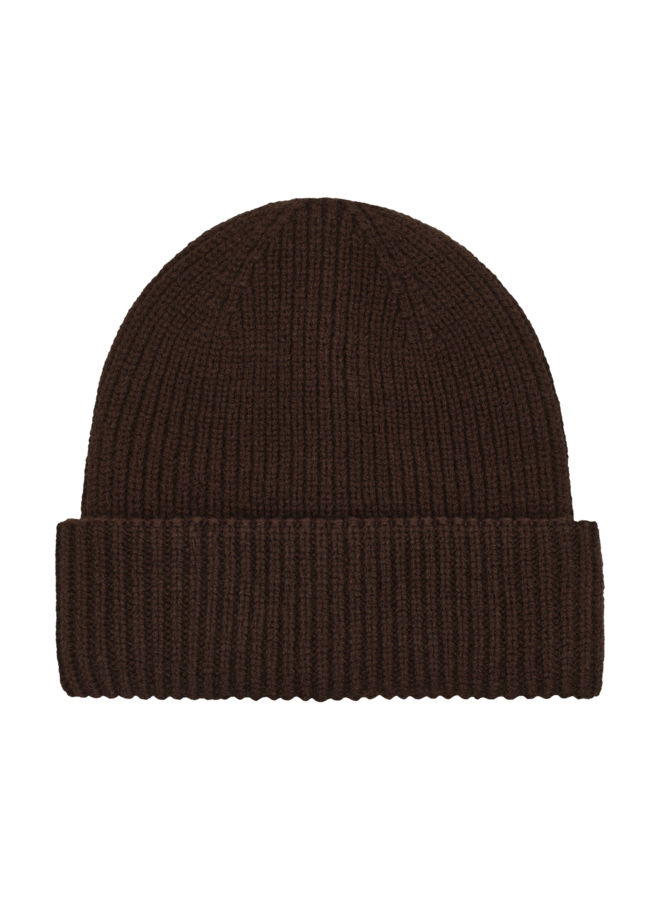 Enfant - Beanie w. lining - Coffee bean