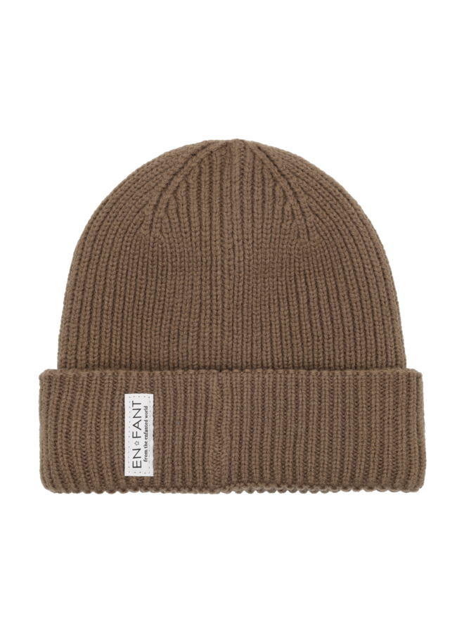 Enfant - Beanie w. lining - Pine bark