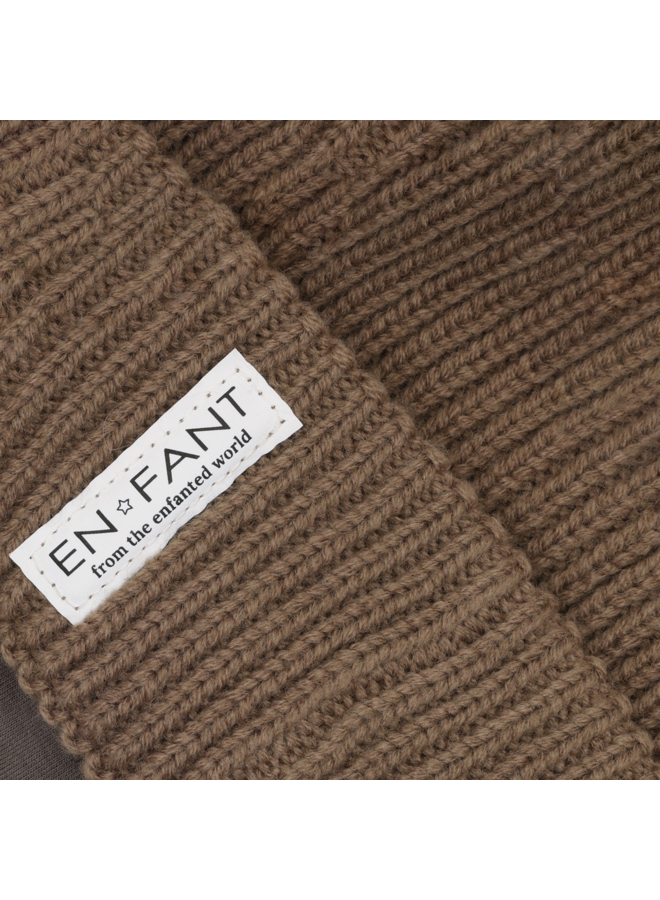 Enfant - Beanie w. lining - Pine bark