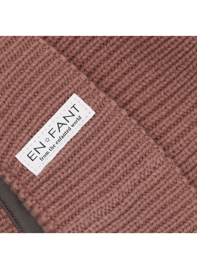 Enfant - Beanie w. lining - Burlwood