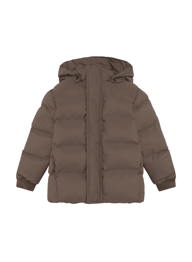 Jacket quilt solid - Pine bark