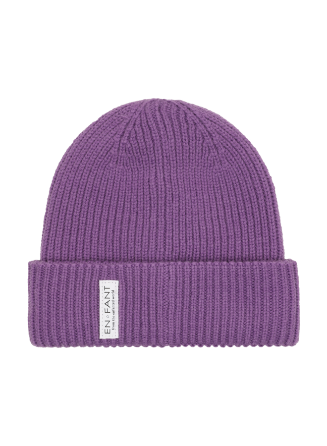 Beanie w. lining - Bellflower