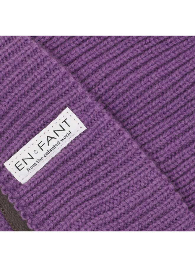 Enfant - Beanie w. lining - Bellflower