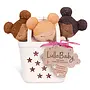 LullaBaby - 3 baby bath dolls in a basket playset - White