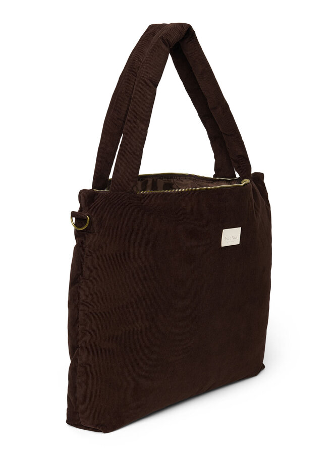 Studio Noos - Rib puffy diaper bag - Dark brown