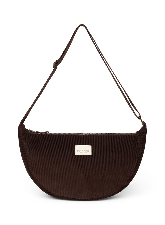 Studio Noos - Rib puffy adult fanny pack - Dark brown