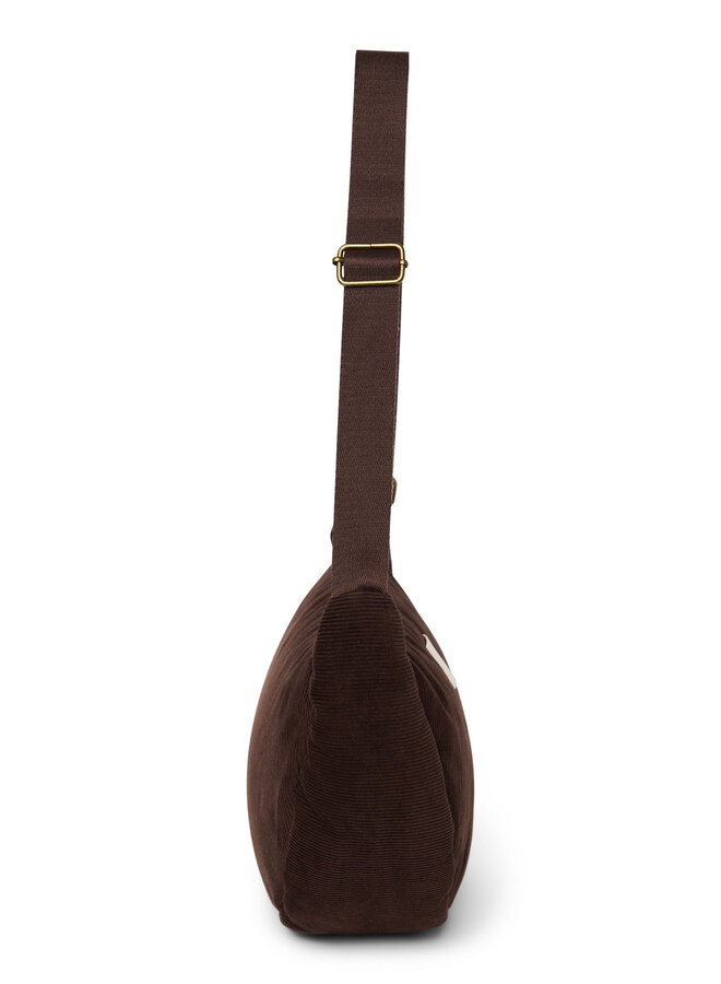 Studio Noos - Rib puffy adult fanny pack - Dark brown