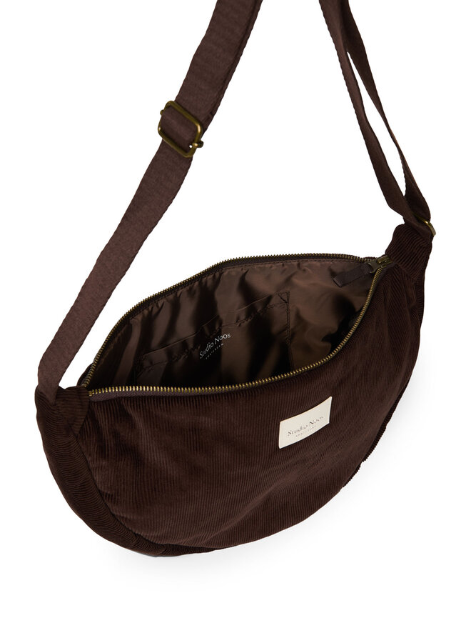 Studio Noos - Rib puffy adult fanny pack - Dark brown