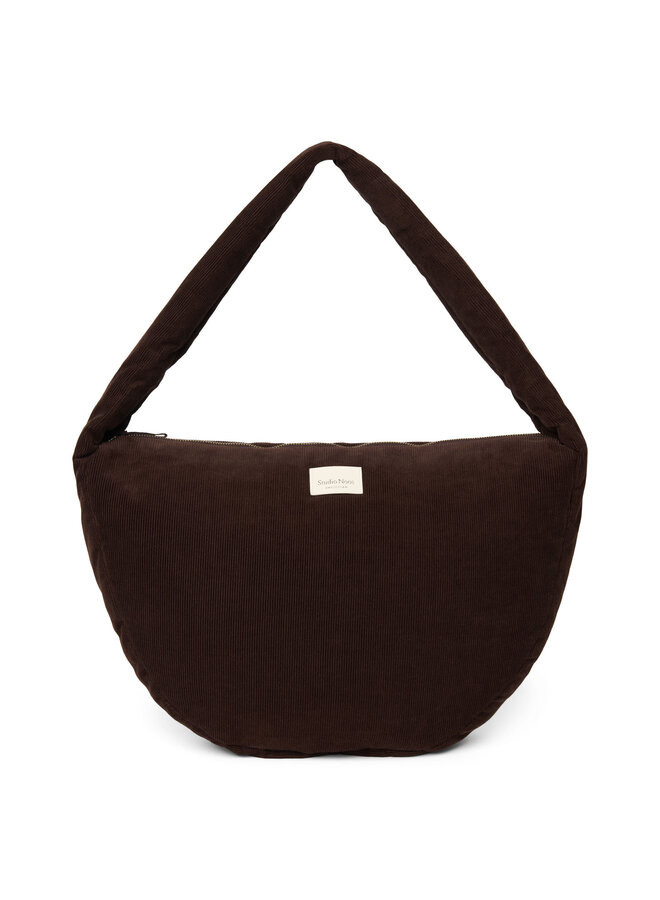 Studio Noos - Rib puffy cross body bag - Dark brown