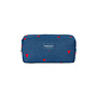 Studio Noos - Denim pouch - Dark blue red hearts