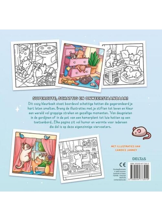 Cozy kitties - Comfy kleurboek