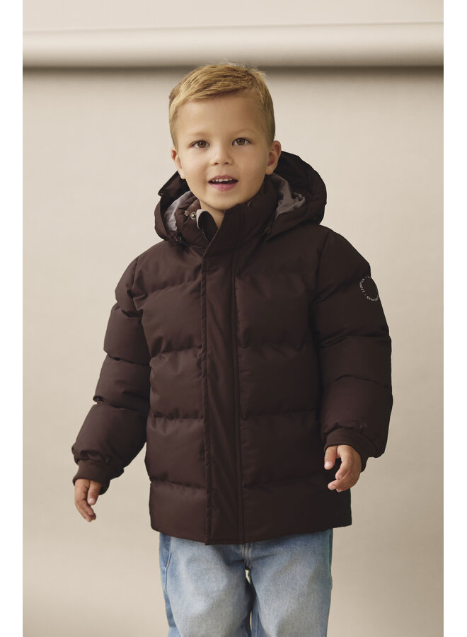 Enfant - Jacket quilt solid - Coffee bean