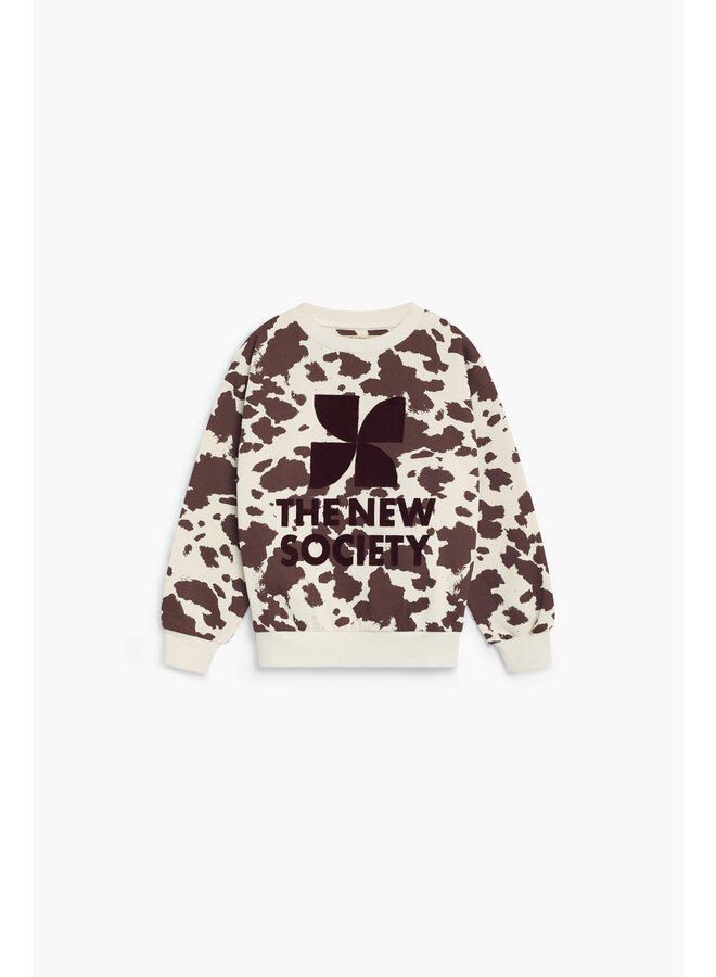 The New Society - TNS logo sweatshirt - Cow print
