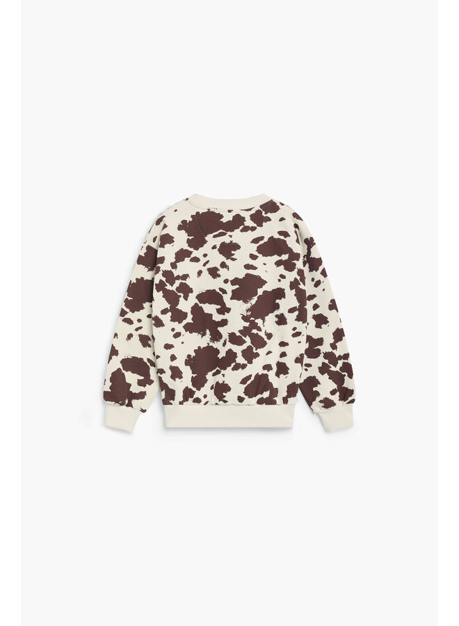 The New Society - TNS logo sweatshirt - Cow print