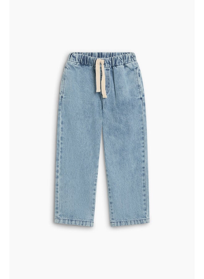 Ridge denim trouser - Mid blue denim