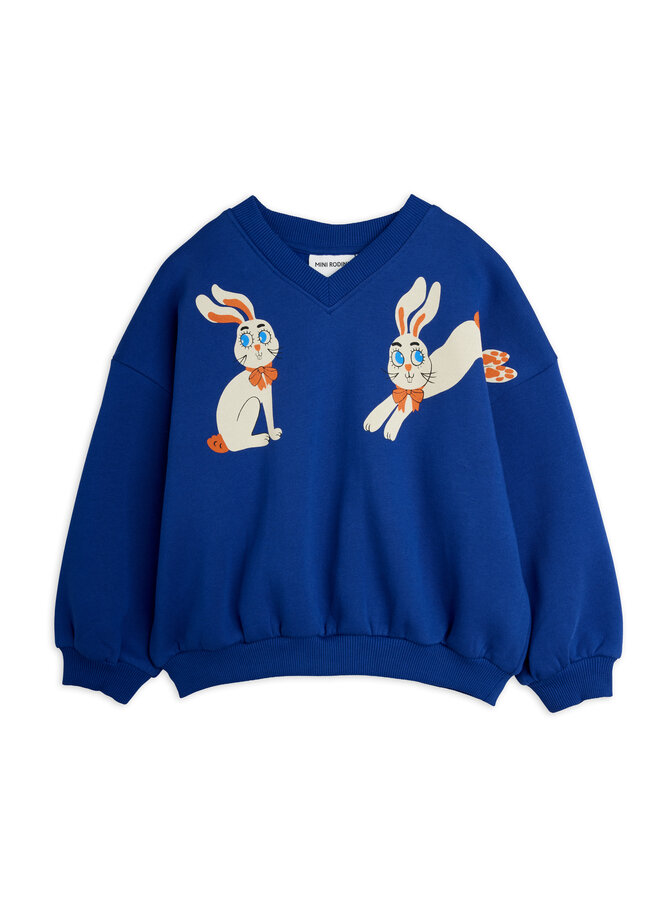 Mini Rodini - Rabbits sp sweatshirt - Blue