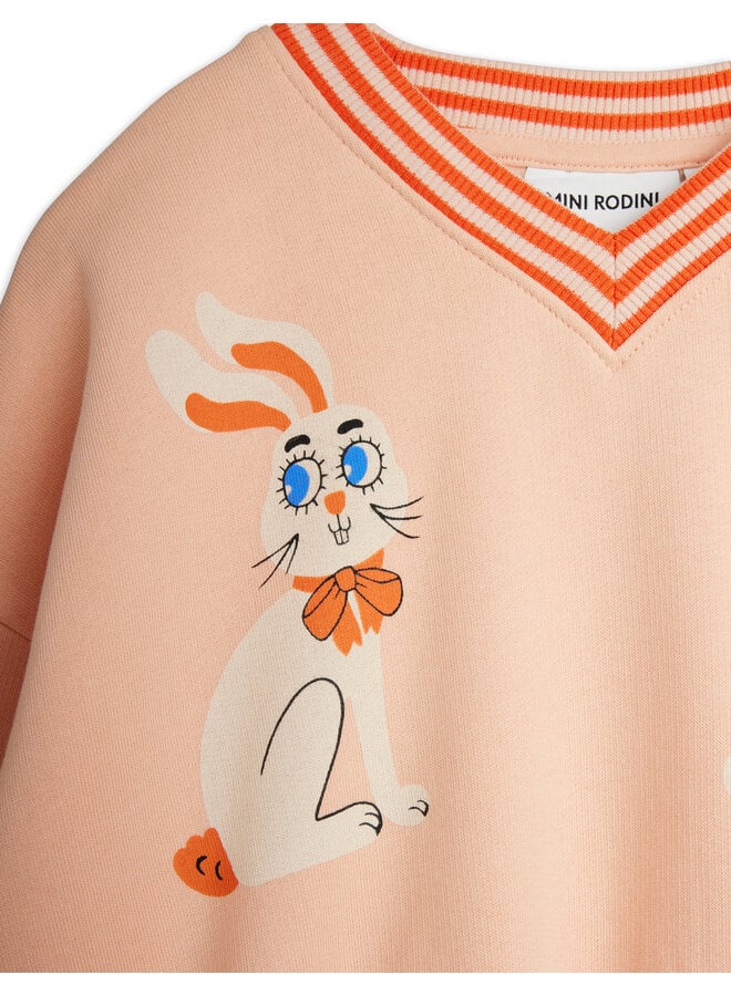 Mini Rodini - Rabbits sp sweatshirt - Pink