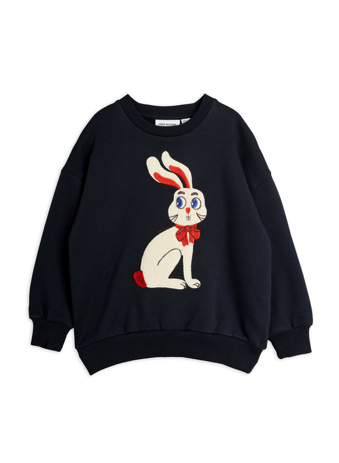Mini Rodini - Rabbit application sweatshirt - Black