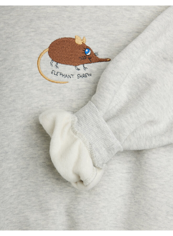 Mini Rodini - Elephant shrew emb sweatshirt - Grey melange