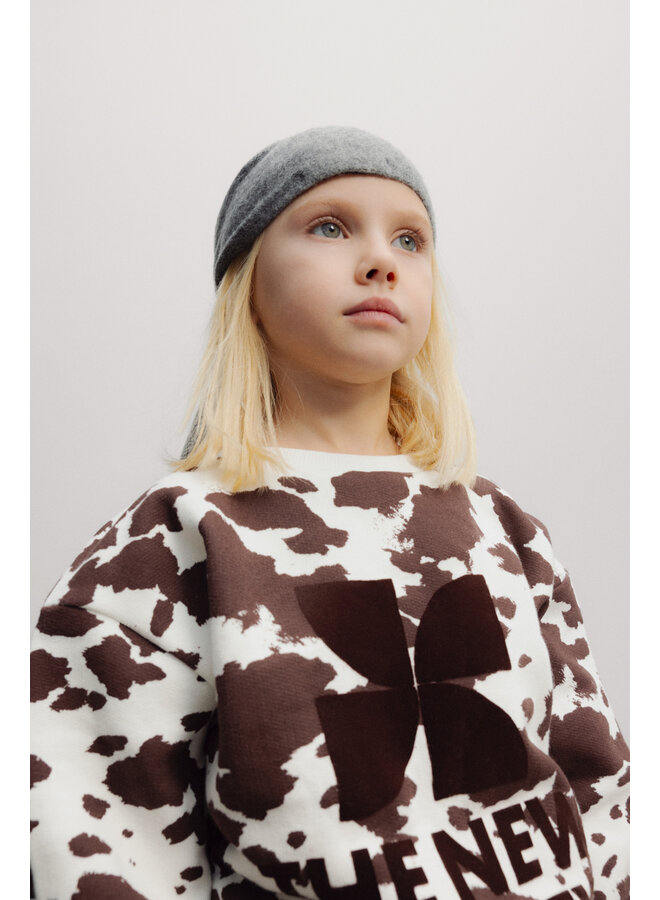 The New Society - TNS logo sweatshirt - Cow print