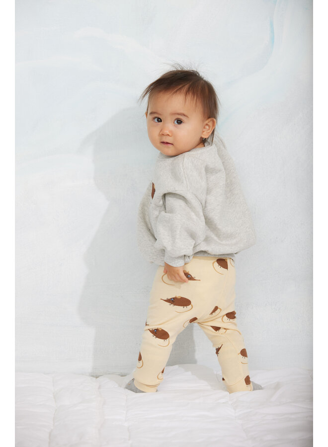 Mini Rodini - Elephant shrew aop leggings - Beige