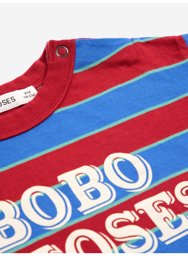 Bobo Choses - Bobo Choses embossed stripes t-shirt - Multicolor