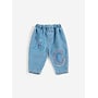 Bobo Choses - B.C. embossed denim pants - Blue