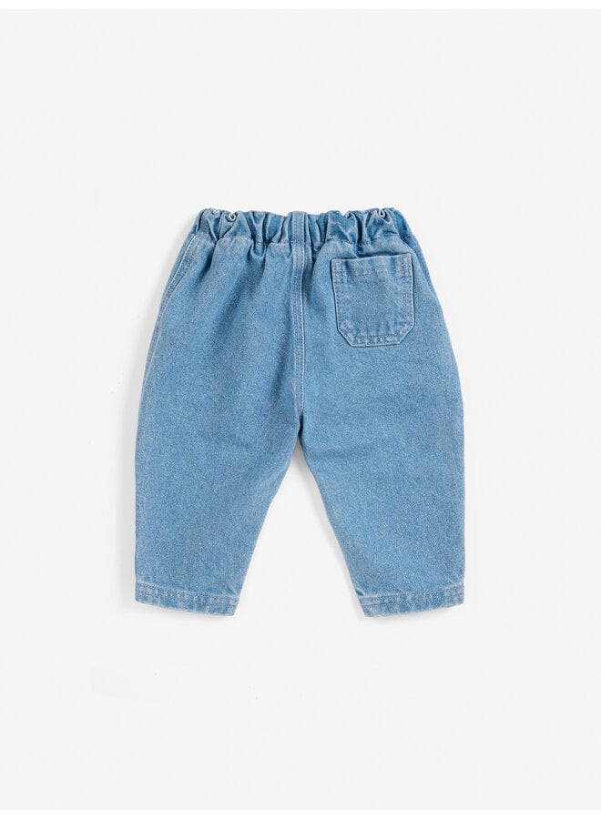Bobo Choses - B.C. embossed denim pants - Blue