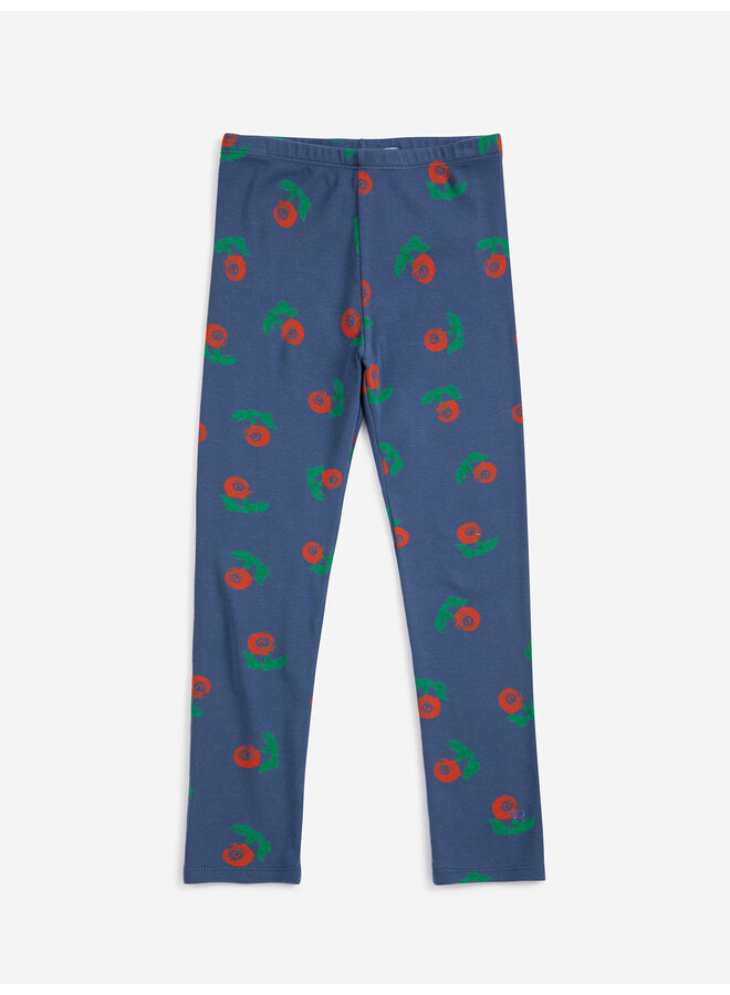 Bobo Choses - Stamp bloom all over leggings - Navy blue