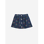 Bobo Choses - Stamp bloom all over denim skirt - Navy blue