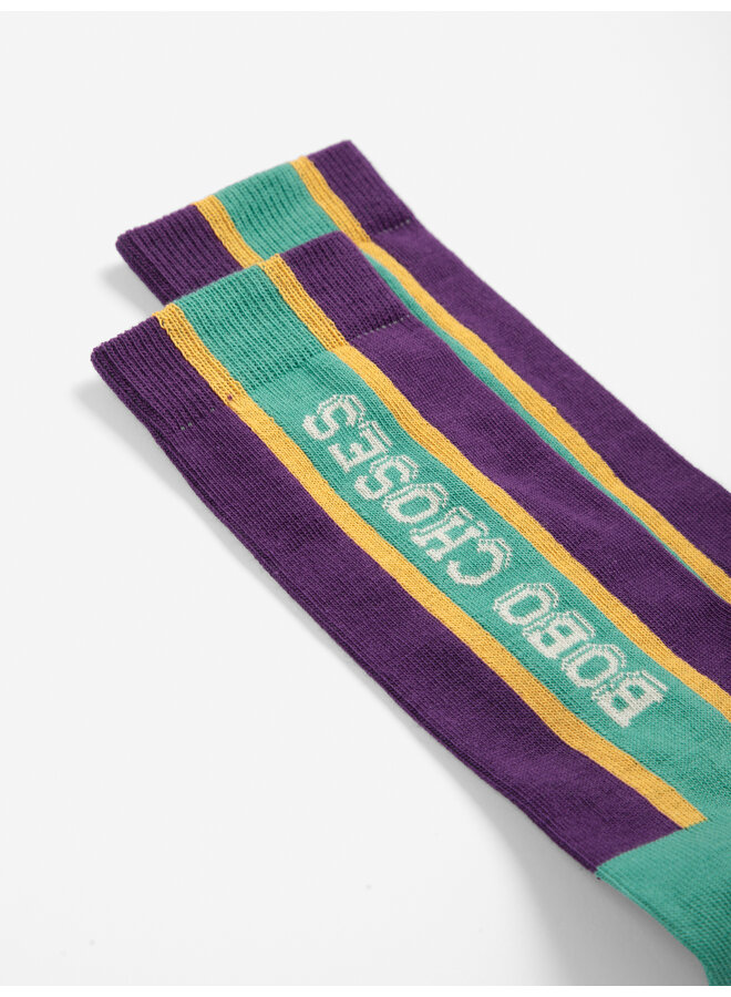 Bobo Choses - Bobo Choses embossed extralong socks - Violet