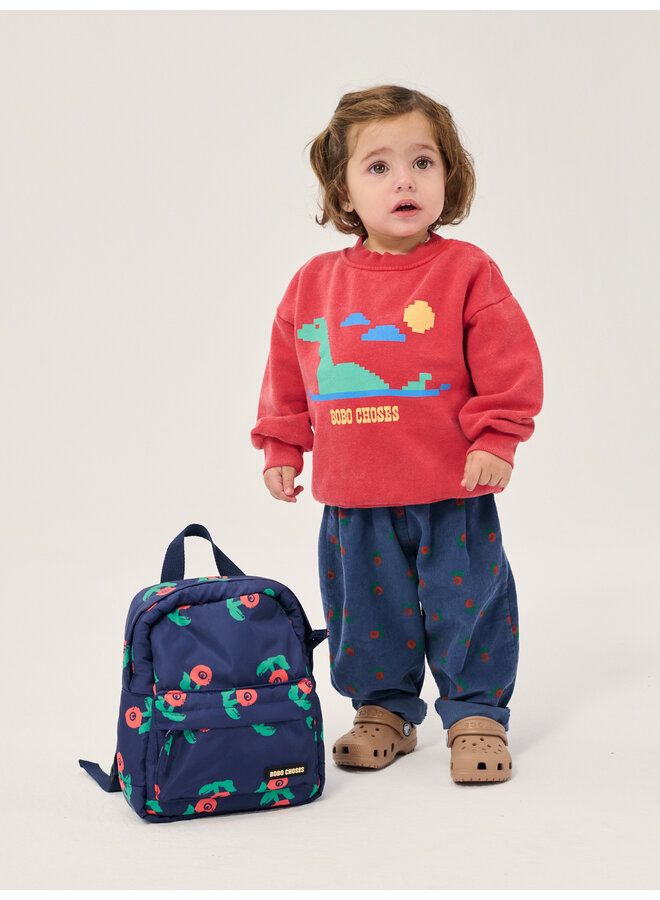 Bobo Choses - Stamp bloom all over corduroy pants - Navy blue