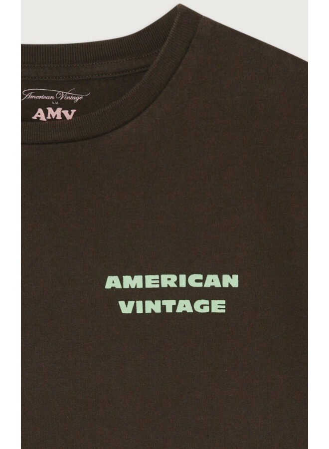 American Vintage - Fizvalley t-shirt - Choco vintage
