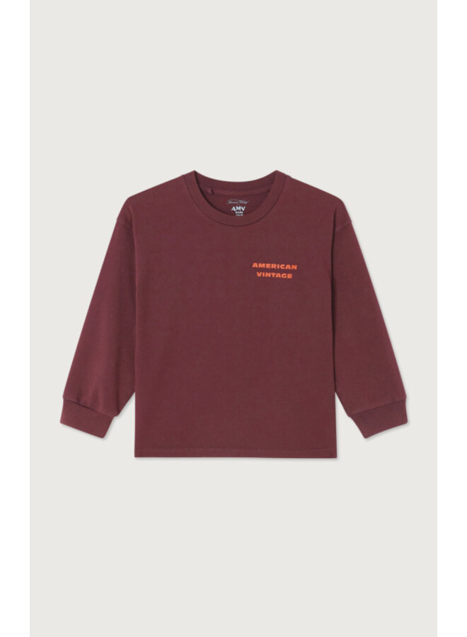 American Vintage - Fizvalley t-shirt ML - Aubergine vintage