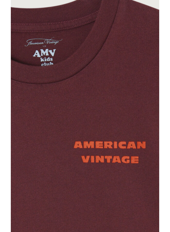 American Vintage - Fizvalley t-shirt ML - Aubergine vintage