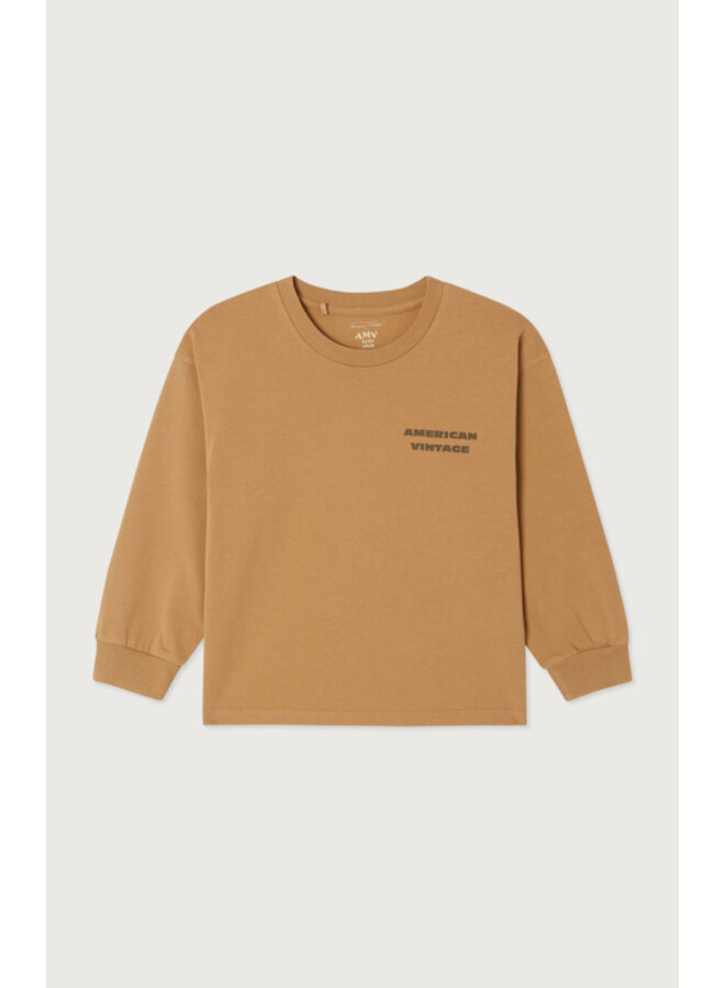 American Vintage - Fizvalley t-shirt ML - Beure de cacahuete vintage