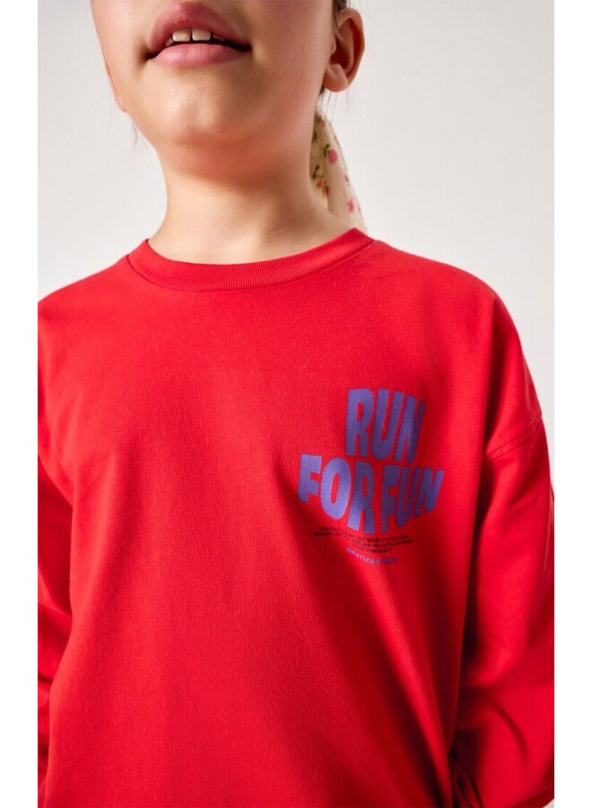 American Vintage - Fizvalley t-shirt ML - Fraise vintage