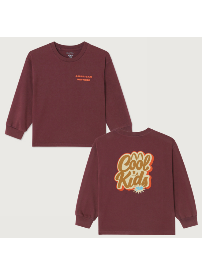 American Vintage - Fizvalley t-shirt ML - Aubergine vintage