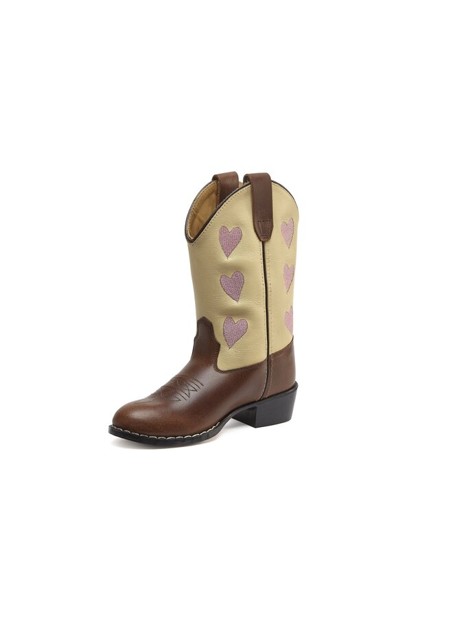 Bootstock - Hearts creme boots - Brown