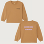American Vintage - Fizvalley t-shirt ML - Beure de cacahuete vintage