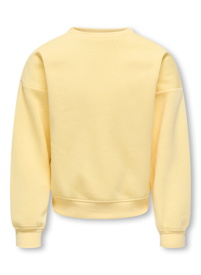 Kids Only - Sweat back/sleeve print - Mellow yellow night sky/Florida