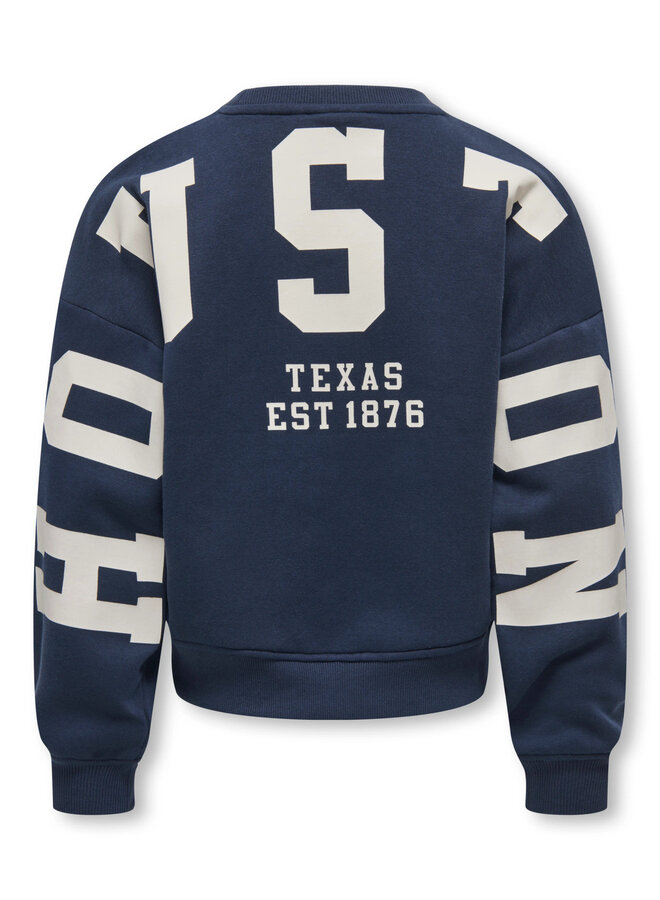 Kids Only - Sweat back/sleeve print - Night sky birch/Houston