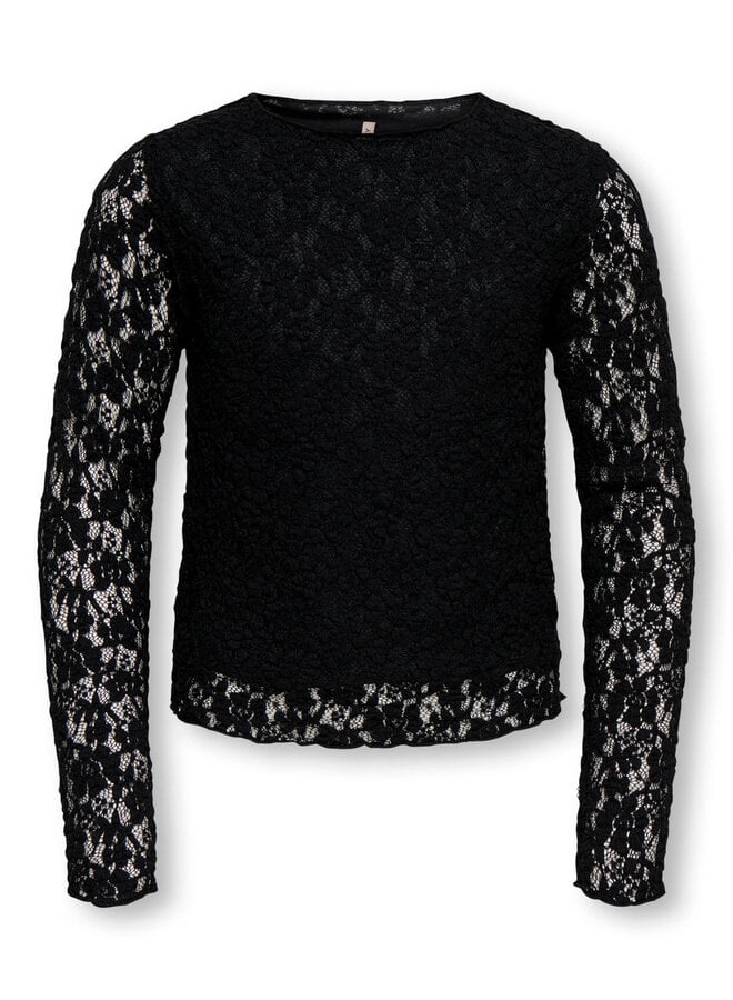 Leika lace top - Black