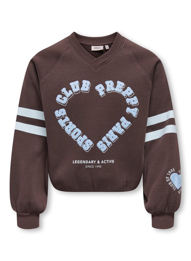 Coletta v-neck print sweat - Coffee bean club